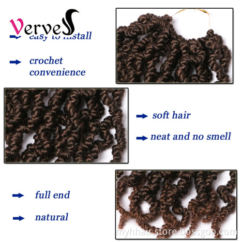 Spring Pre-twisted Braids Synthetic Crochet Hair Extensions 10 inch 15 strands/pack Ombre Crochet Twist Braids Fiber